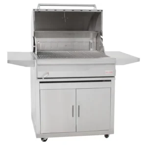 Blaze 32-Inch Stainless Steel Charcoal Grill w/ Adjustable Charcoal Tray - BLZ-4-CHAR-CART