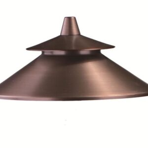 Lumien 2-Tiered Solid Brass Path Light Hat (LAB-038)