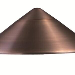 Lumien Triangle Solid Brass Path Light Hat (LAB-039)