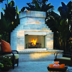 Superior Coastal Collection 36" Ventless Outdoor Fireplace - Electronic Ignition (VRE3236ZENWS - Natural Gas)