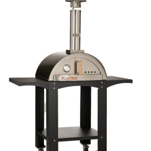 WPPO Karma 25" Black Wood Fired Oven with Cart (WKK-01S-WS-BLK)